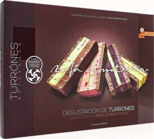 Výběr 4 druhů turrónu, Rafa Gorrotxategi, 300g_ 559 Kč, edelikatesy_cz